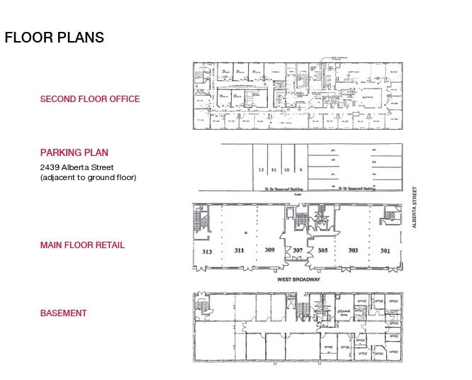 301-309 W Broadway, Vancouver, BC for sale - Floor Plan - Image 2 of 4