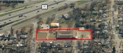 4600 Wheeler St, Fort Worth, TX - AERIAL map view