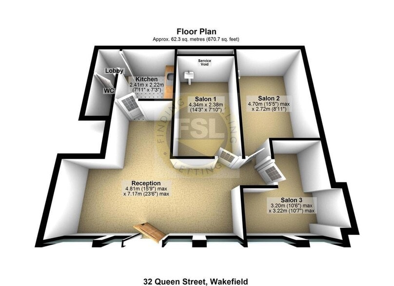 32 Queen St, Wakefield for sale - Floor Plan - Image 3 of 3