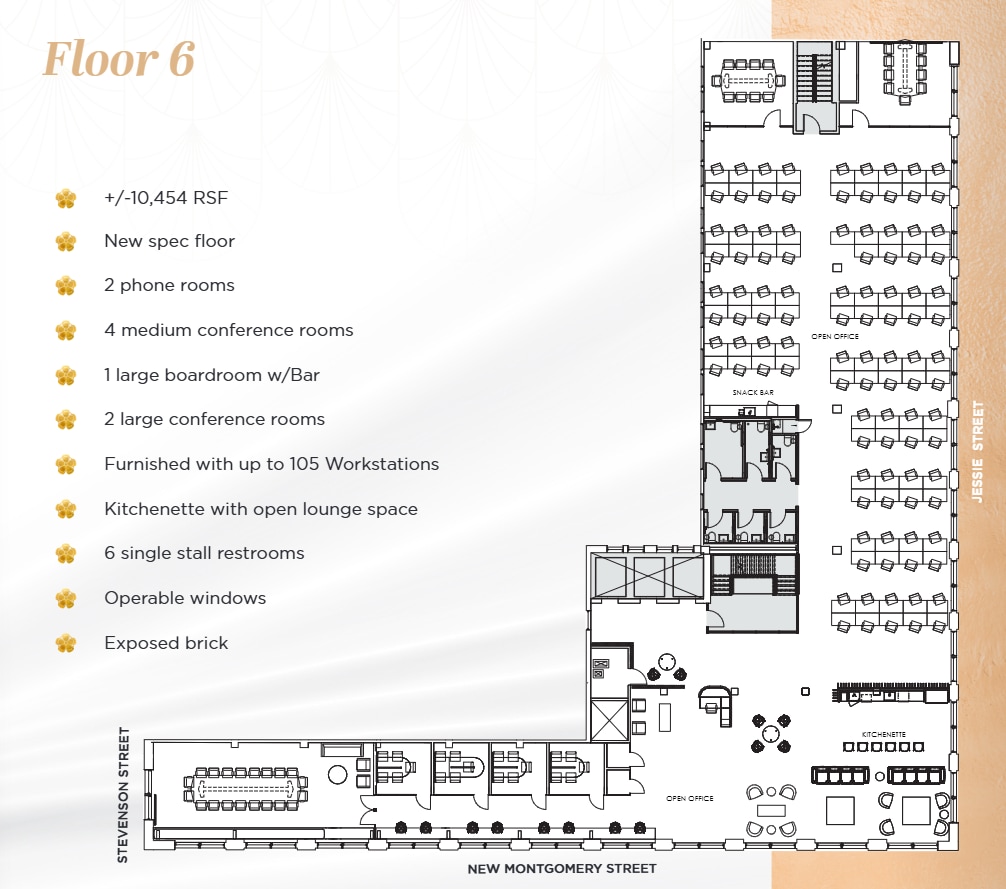 55 New Montgomery St, San Francisco, CA for lease Floor Plan- Image 1 of 1