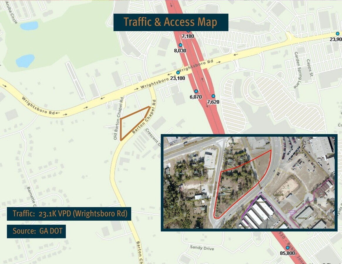 Wrightsboro Rd & Barton Chapel, Augusta, GA 30909