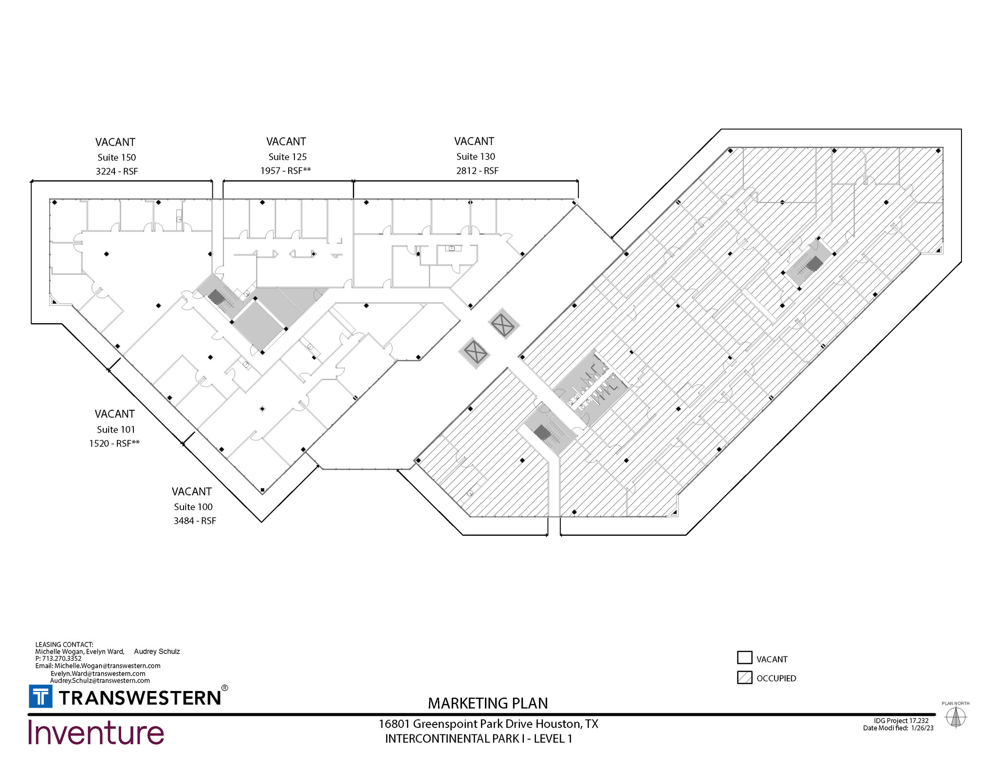 16801 Greenspoint Park, Houston, TX for lease Floor Plan- Image 1 of 1