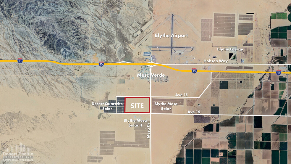 Mesa Dr & 15th ave, Blythe, CA for sale - Aerial - Image 1 of 3