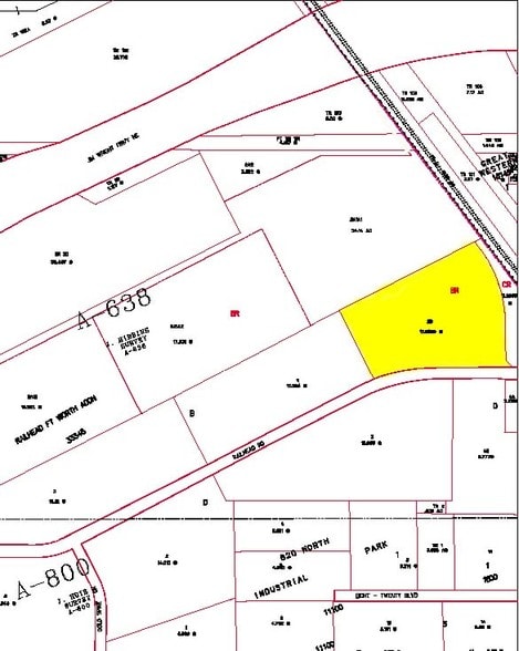 801-841 Railhead Rd, Fort Worth, TX for lease - Plat Map - Image 1 of 1