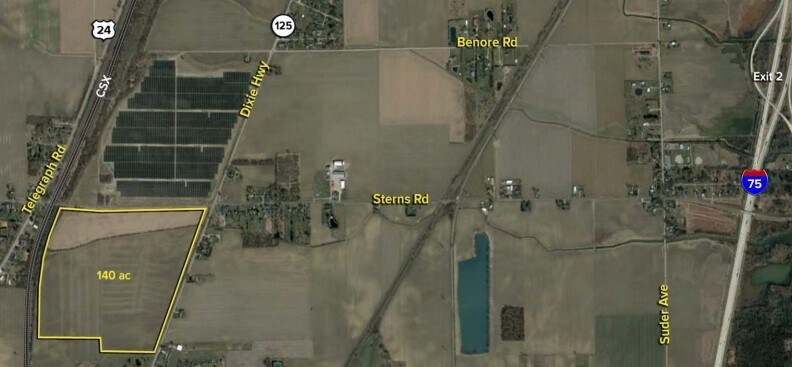 0 Sterns Road & Dixie Highway, Erie, MI for sale - Building Photo - Image 1 of 1