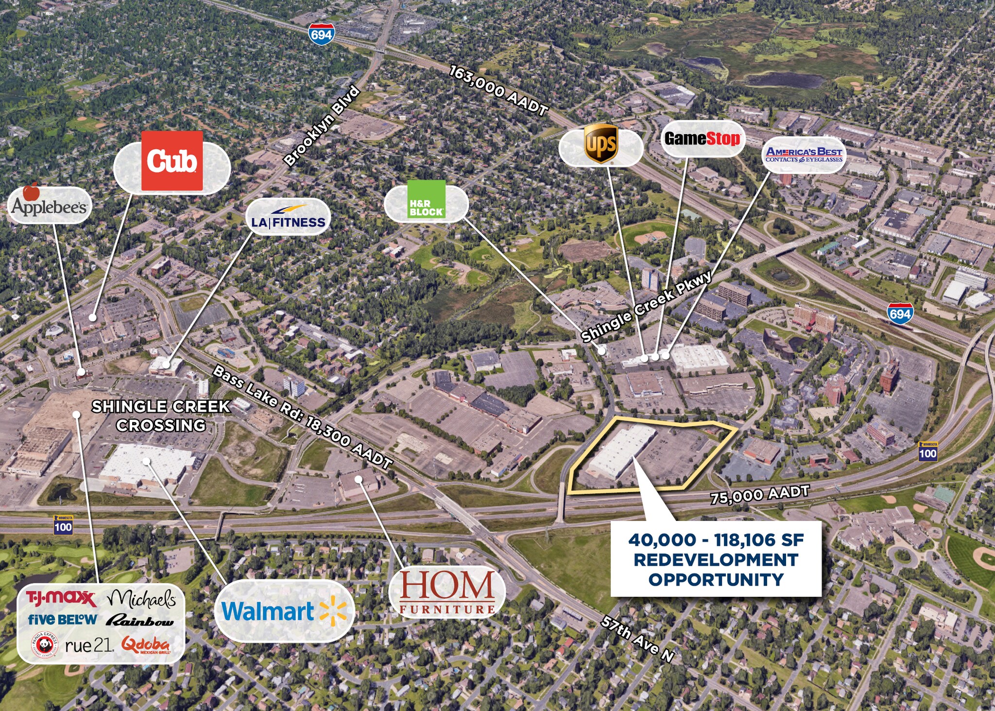 5930 Earle Brown Dr, Brooklyn Center, MN 55430 Former KMart