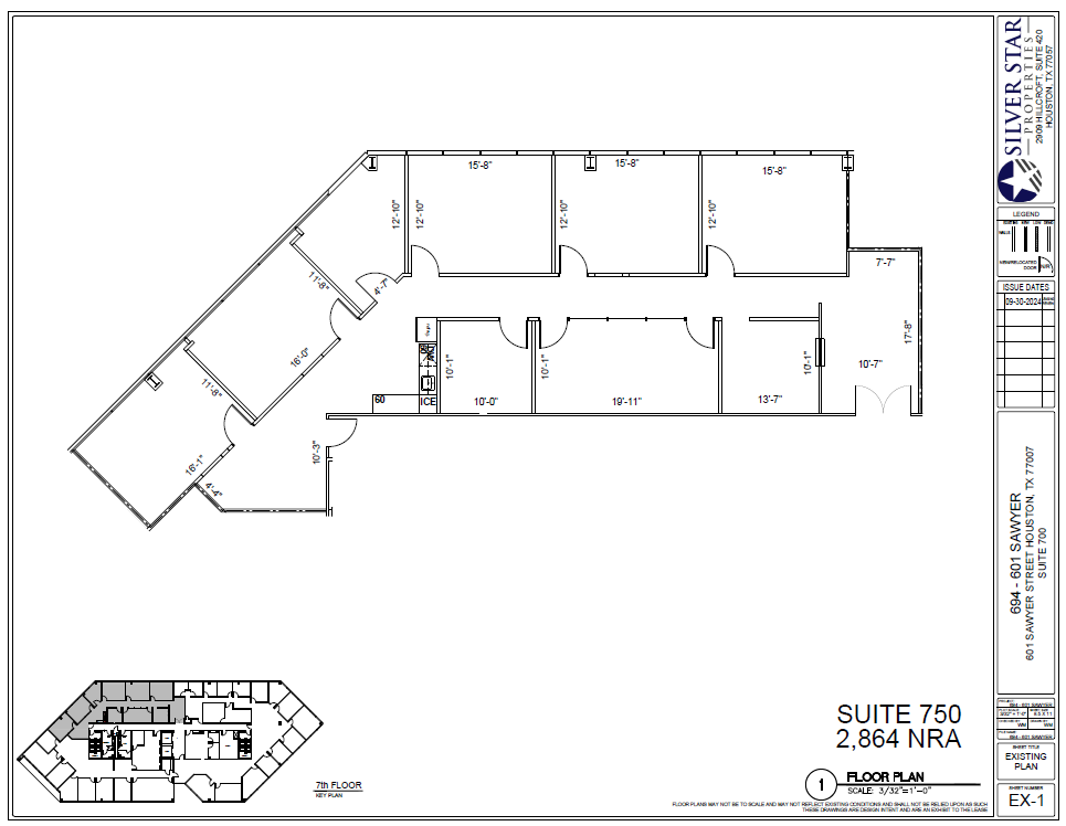 601 Sawyer St, Houston, TX for lease Floor Plan- Image 1 of 1