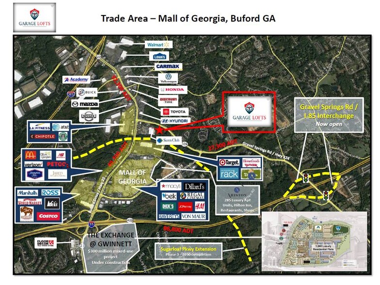 3270 Gravel Springs Rd, Buford, GA for sale - Map - Image 2 of 6