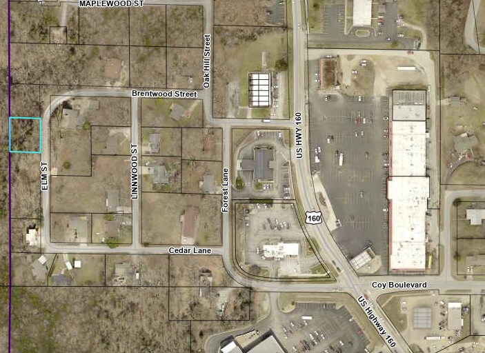 Elm Street, Forsyth, MO for sale Aerial- Image 1 of 2