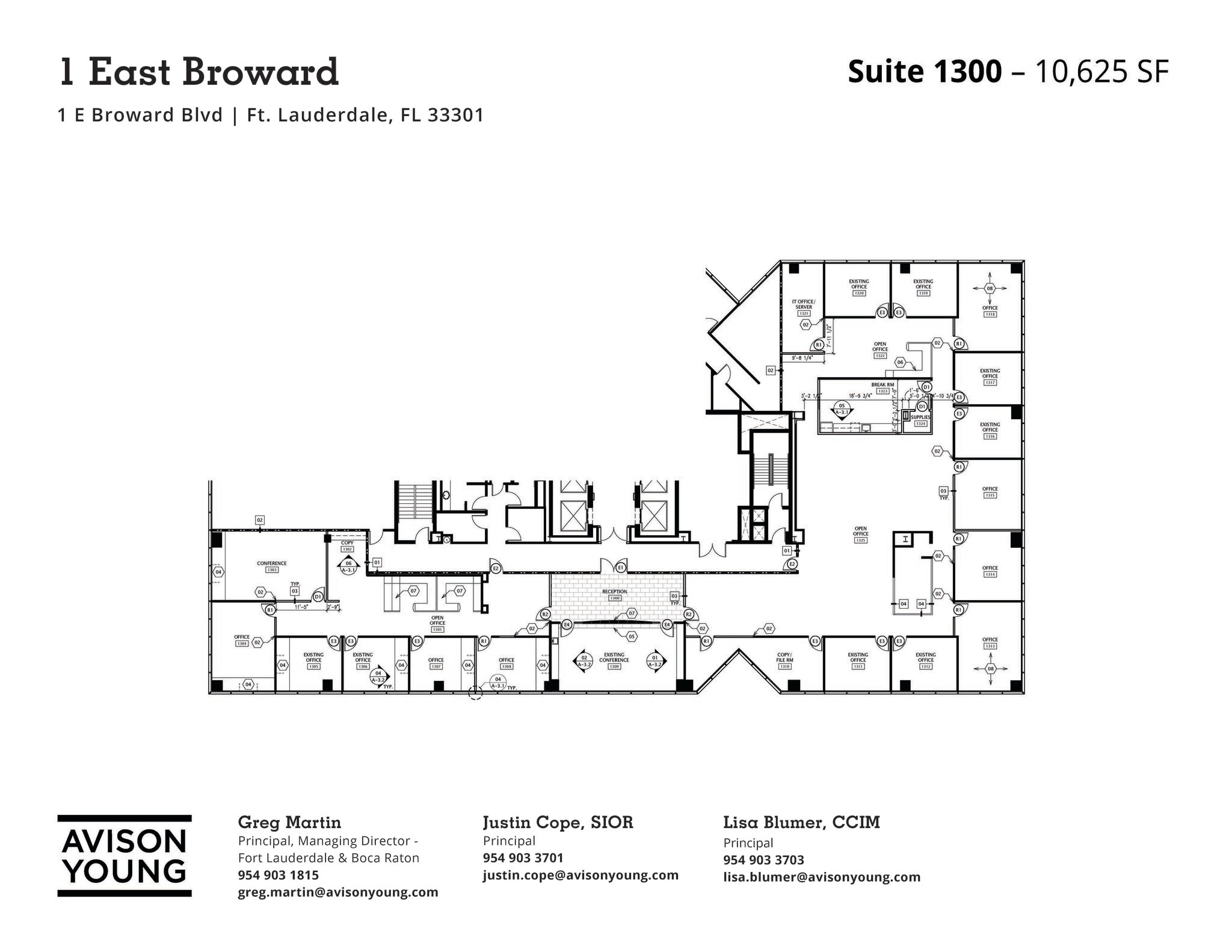 1 E Broward Blvd, Fort Lauderdale, FL for lease Floor Plan- Image 1 of 2