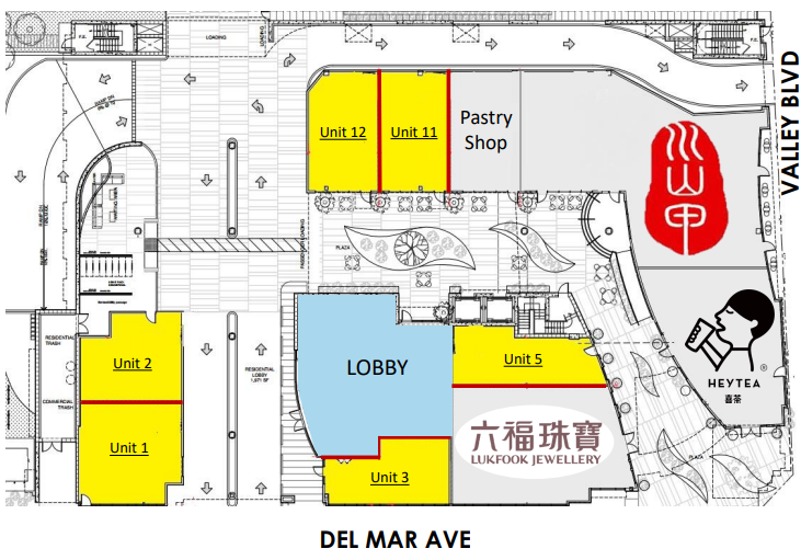 101-109 E Valley Blvd, San Gabriel, CA for lease Floor Plan- Image 1 of 1