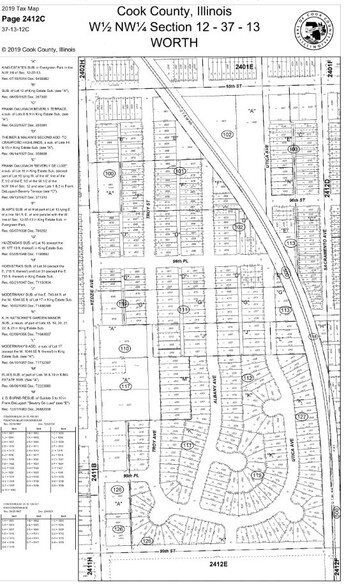 9601-9615 S Kedzie Ave, Evergreen Park, IL for sale - Plat Map - Image 2 of 2