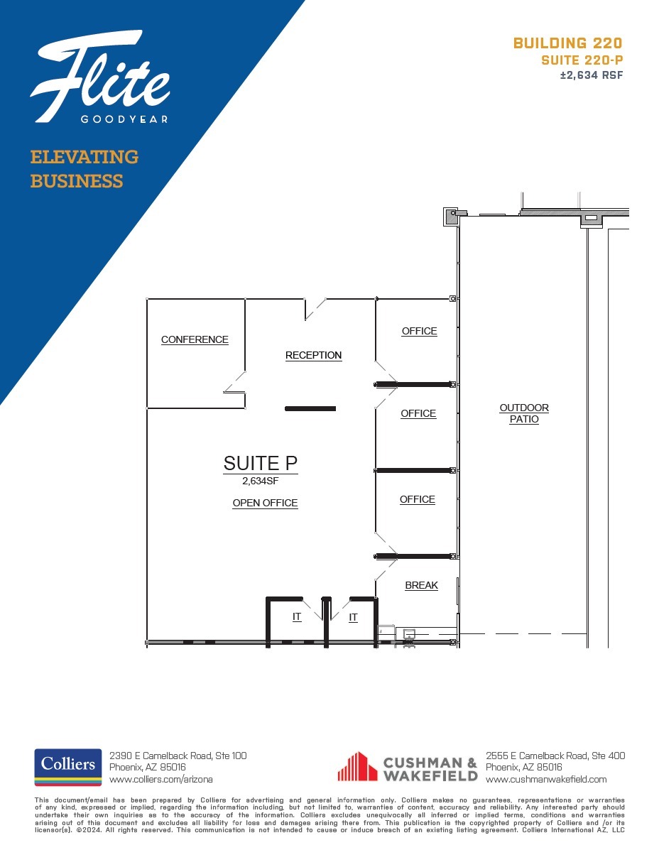 1300 S Litchfield Rd, Goodyear, AZ for lease Floor Plan- Image 1 of 6