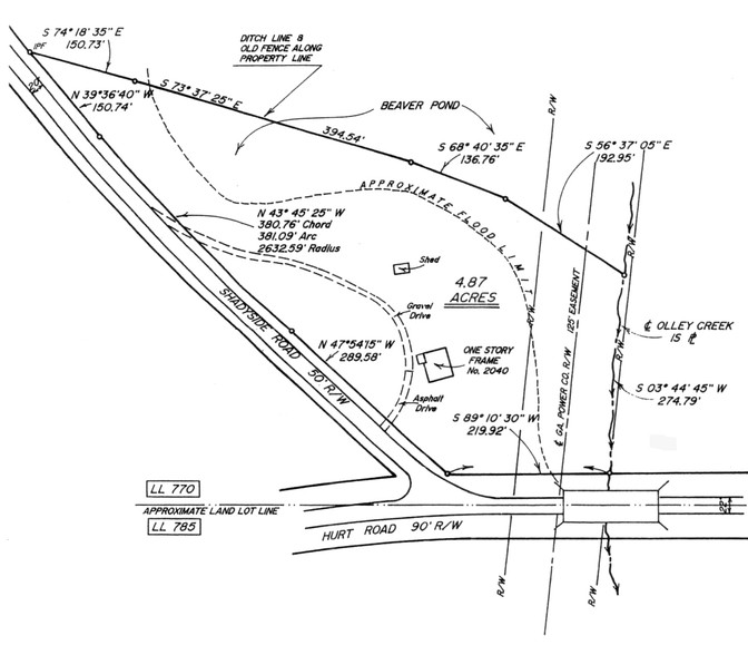 2040 Hurt Rd SW, Marietta, GA for sale - Plat Map - Image 1 of 1