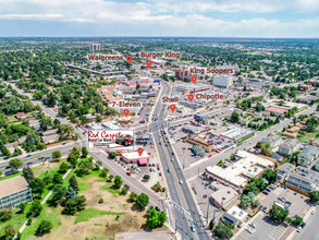 6465 Leetsdale Dr, Denver, CO - aerial  map view