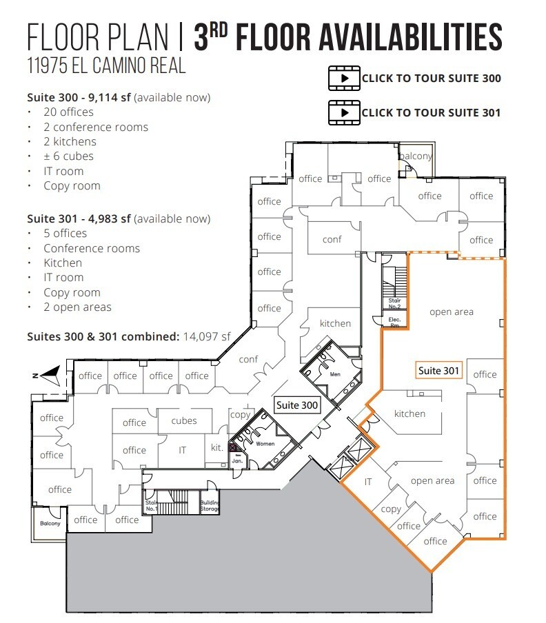 11975 El Camino Real, San Diego, CA for lease Floor Plan- Image 1 of 1