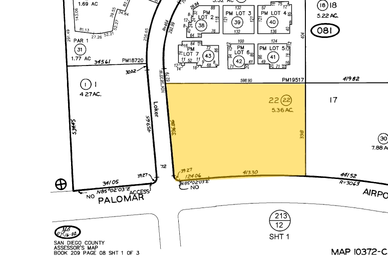 2701 Loker Ave W, Carlsbad, CA for lease - Plat Map - Image 2 of 20