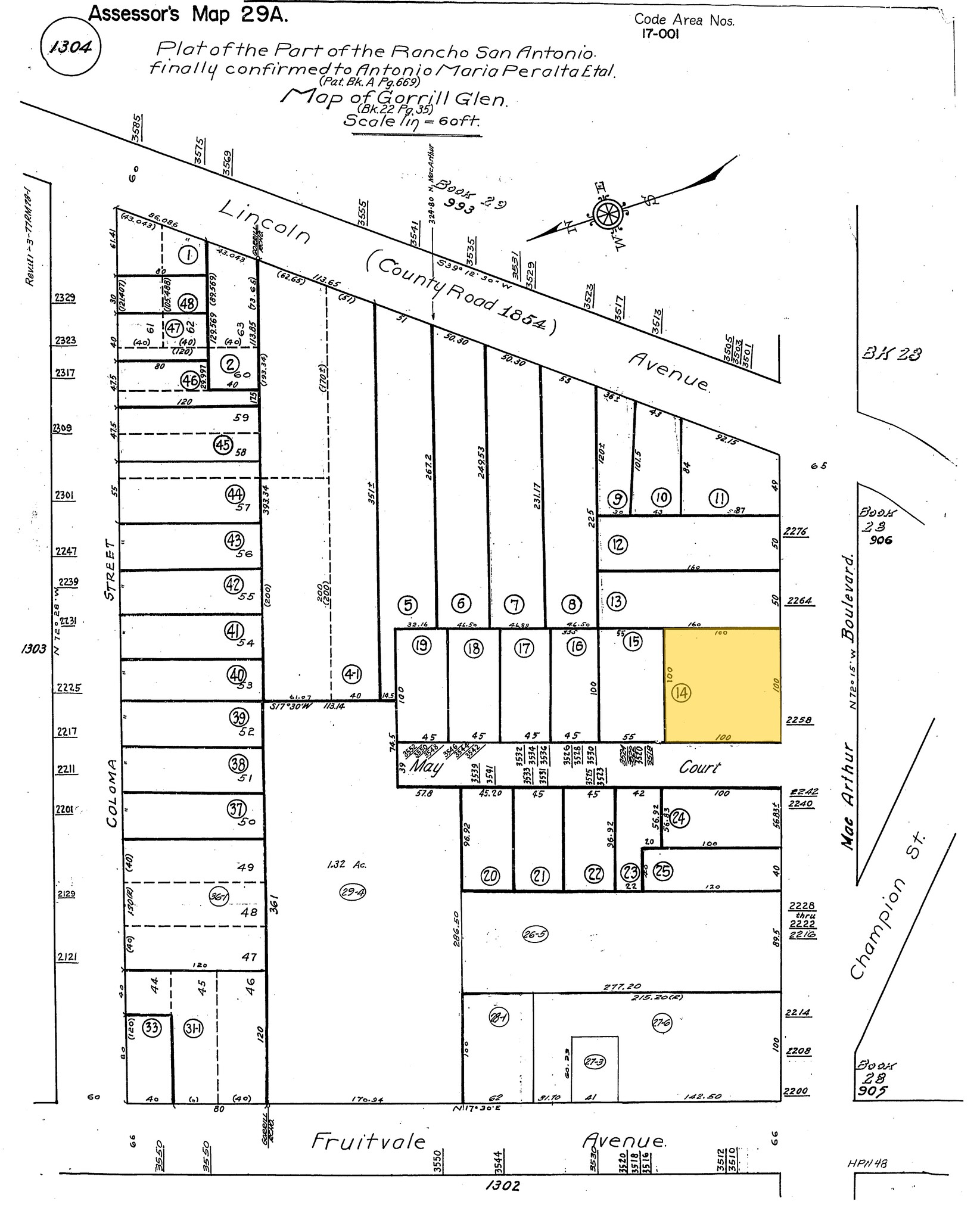 2258 Macarthur Blvd, Oakland, CA for sale Plat Map- Image 1 of 1