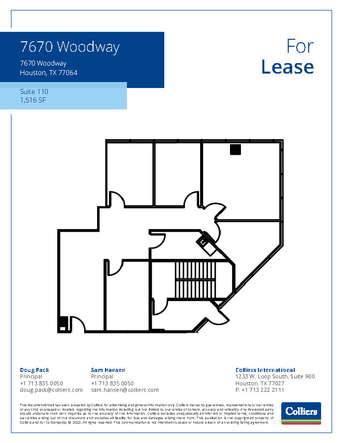 7670 Woodway Dr, Houston, TX for lease Floor Plan- Image 1 of 1