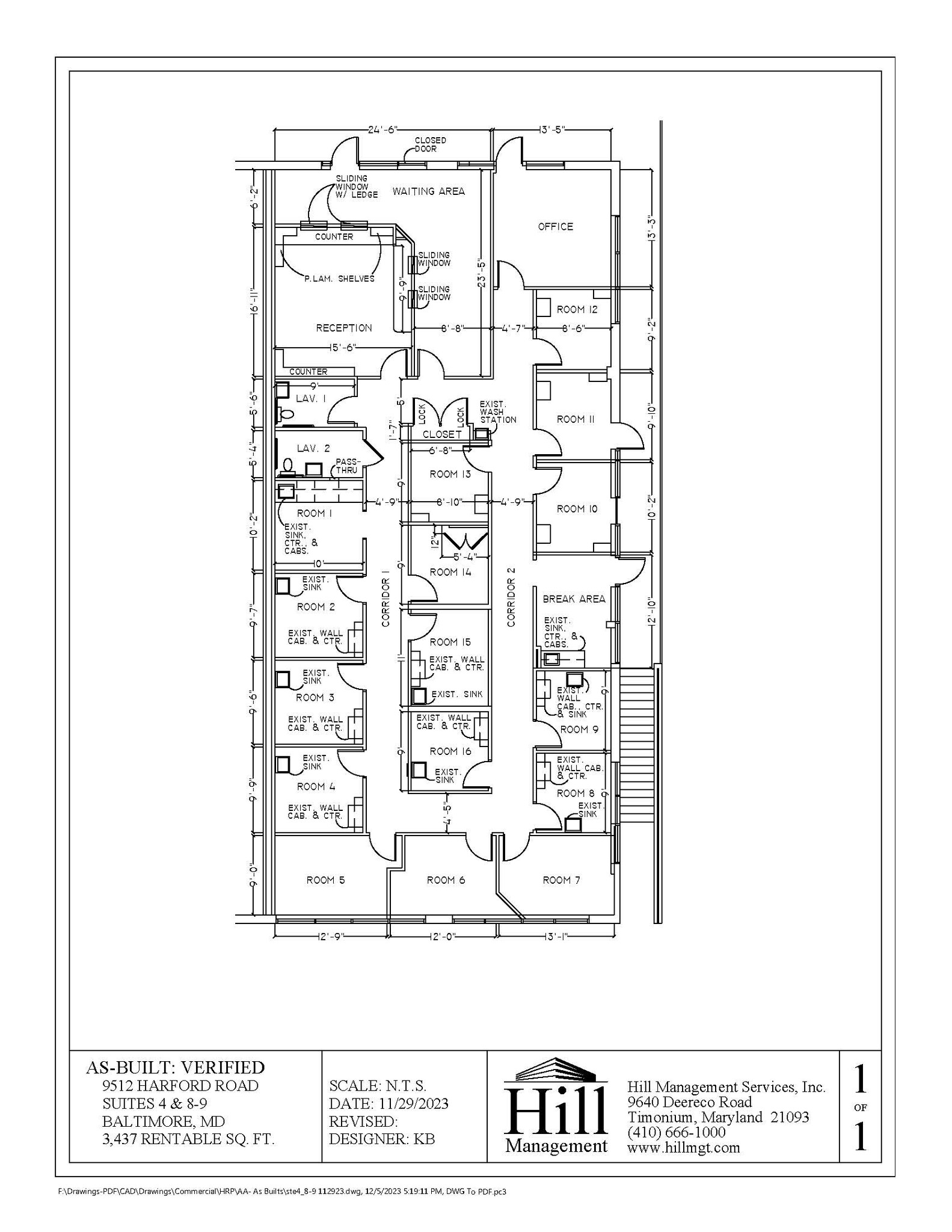 9512 Harford Rd, Parkville, MD for lease Floor Plan- Image 1 of 1