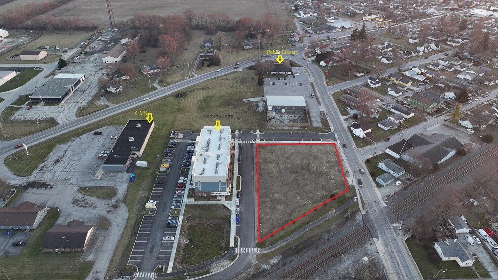 215 S Madison St, Fortville, IN for sale - Aerial - Image 1 of 5