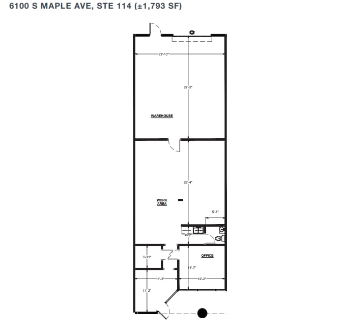 6105 S Ash Ave, Tempe, AZ for lease Floor Plan- Image 1 of 1
