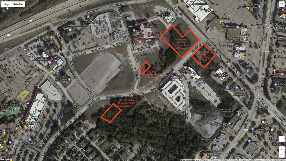 Horizon & Summer Lee Dr., Rockwall, TX for sale - Aerial - Image 2 of 25