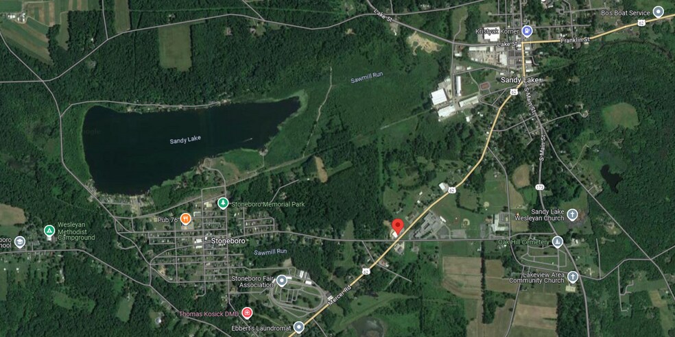 2447 Mercer St, Stoneboro, PA for lease - Aerial - Image 3 of 3