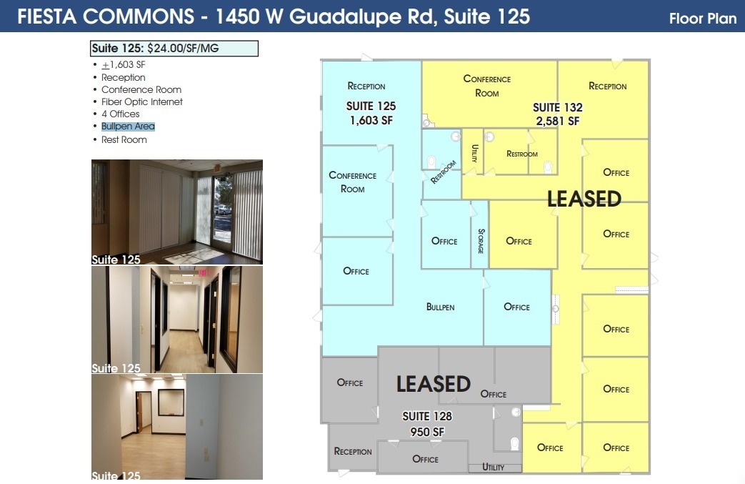 1450 W Guadalupe Rd, Gilbert, AZ for lease Floor Plan- Image 1 of 1