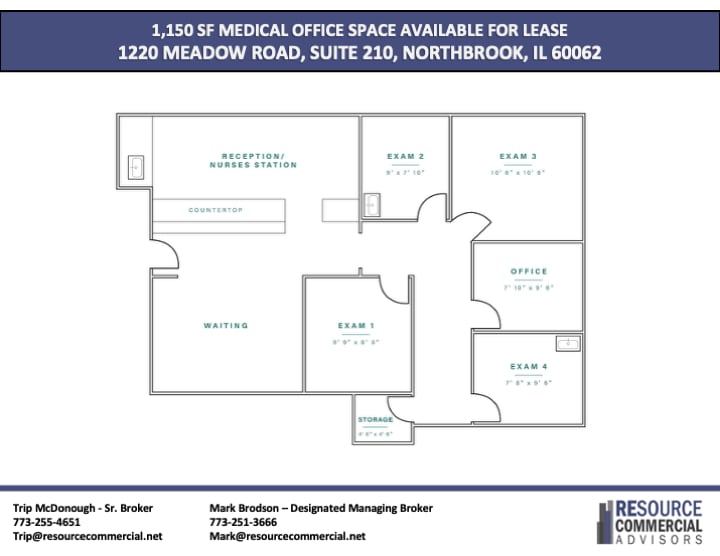 1220 Meadow Rd, Northbrook, IL for lease - Floor Plan - Image 2 of 17