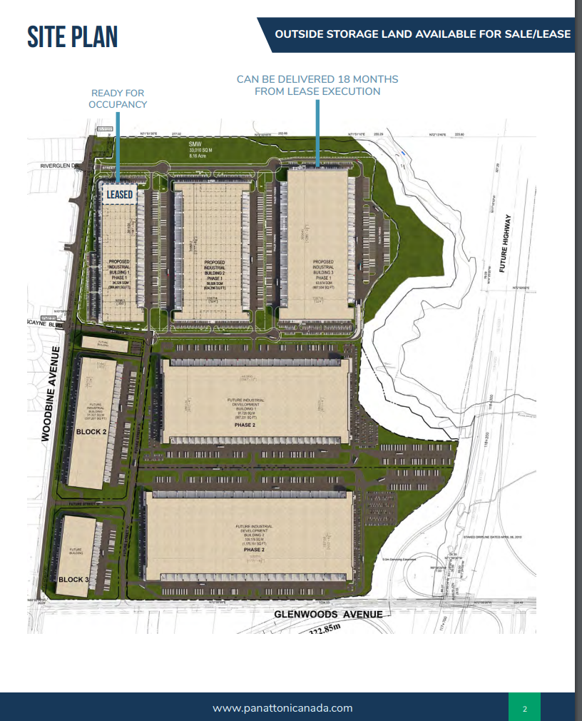 Woodbine Ave & Glenwoods Ave, Keswick, ON for lease Site Plan- Image 1 of 2