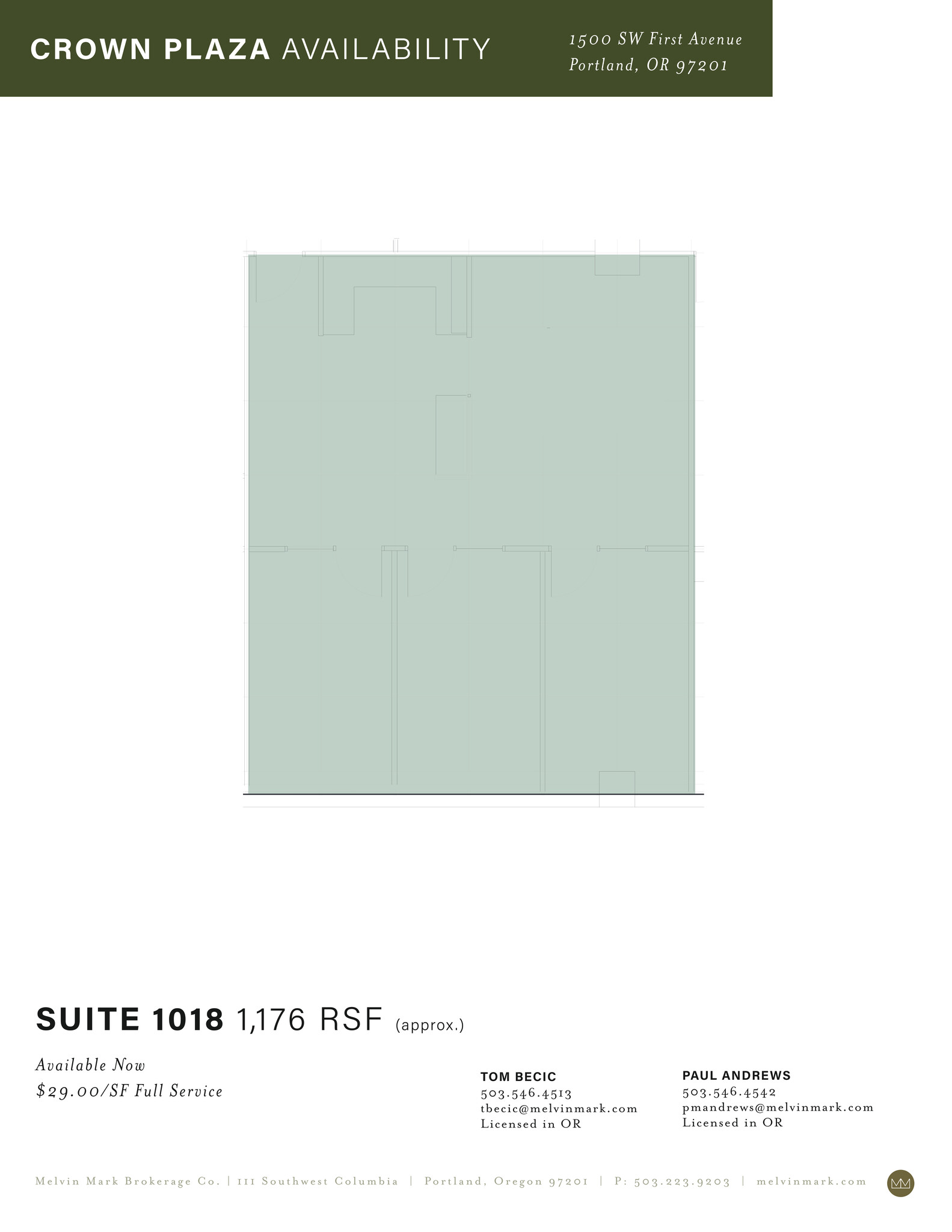 1500 SW 1st Ave, Portland, OR for lease Site Plan- Image 1 of 1