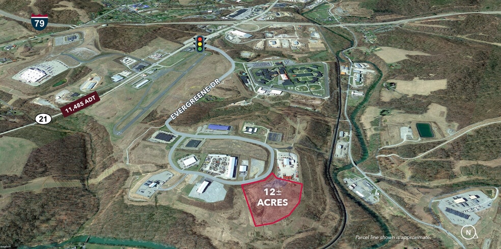 11001 Evergreene Dr, Waynesburg, PA for lease - Aerial - Image 2 of 2