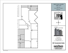 1000-4000 Town Center, Southfield, MI for lease Floor Plan- Image 2 of 2