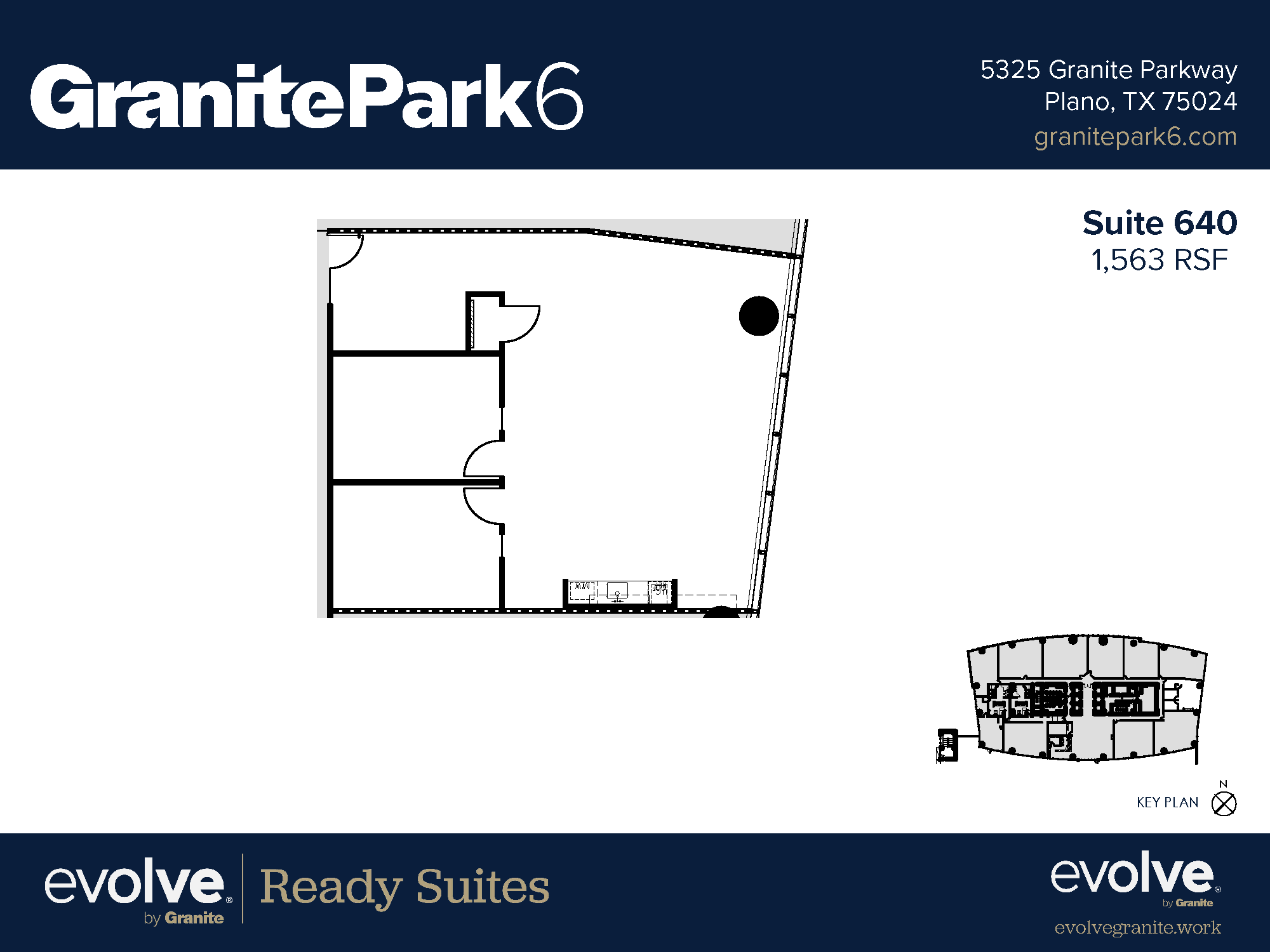 5525 Granite Parkway, Plano, TX for lease Floor Plan- Image 1 of 2