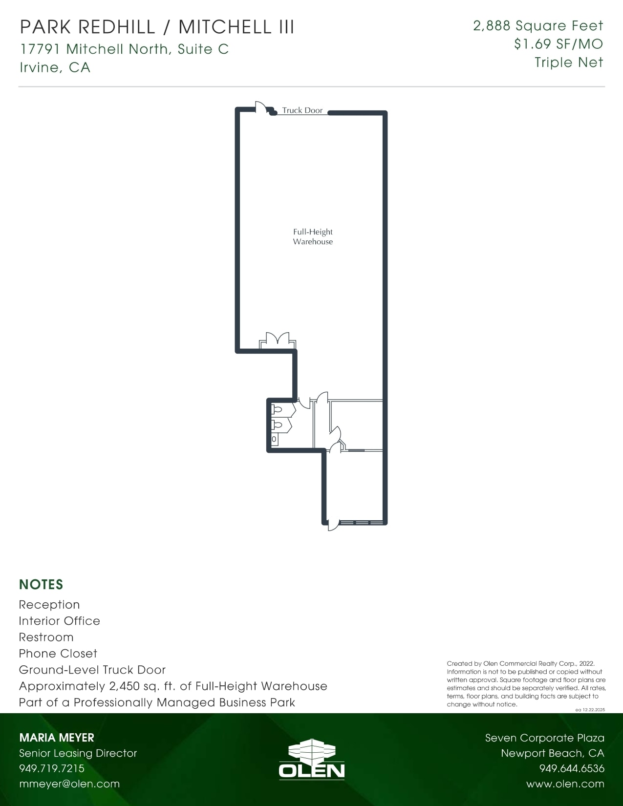 17781-17791 Mitchell Ave N, Irvine, CA for lease Floor Plan- Image 1 of 1
