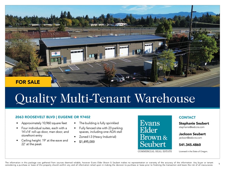 2063 Roosevelt Blvd, Eugene, OR for sale - Building Photo - Image 3 of 9