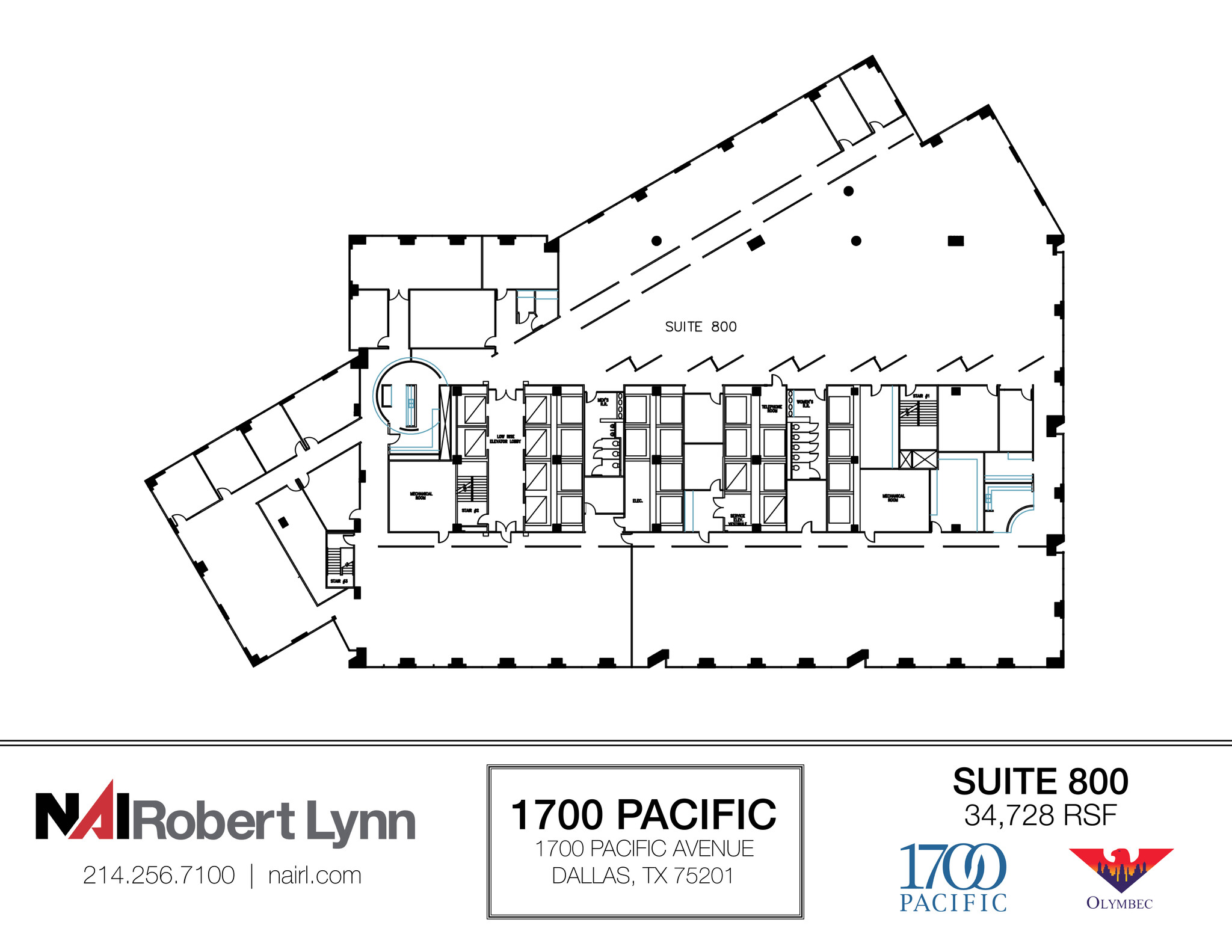 1700 Pacific Ave, Dallas, TX for lease Floor Plan- Image 1 of 1