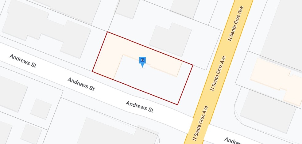 501 N Santa Cruz Ave, Los Gatos, CA for sale - Plat Map - Image 2 of 16