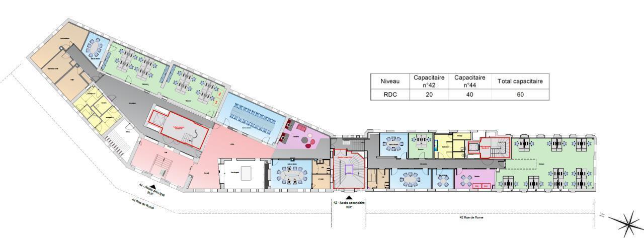 42-44 Rue De Rome, Paris for lease Floor Plan- Image 1 of 12