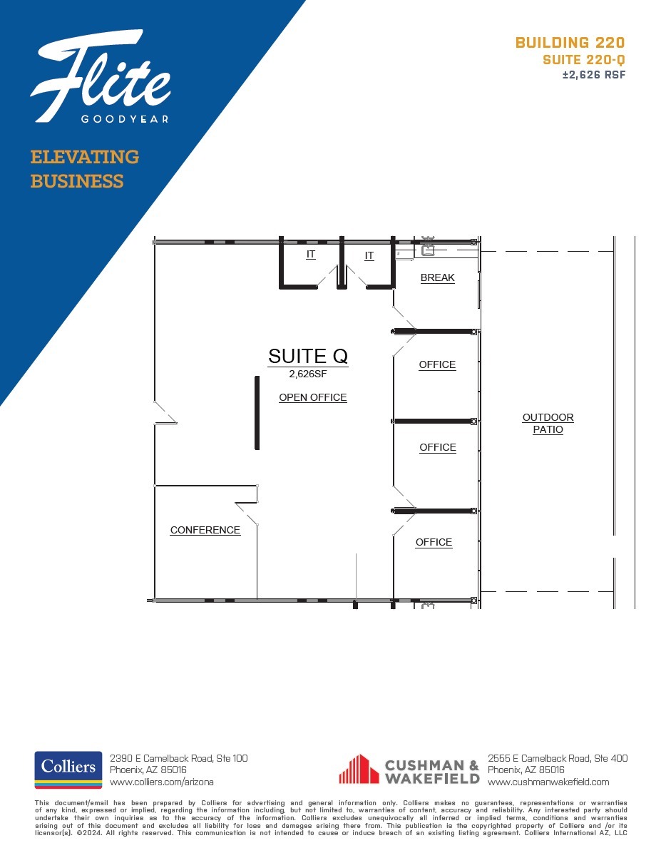 1300 S Litchfield Rd, Goodyear, AZ for lease Floor Plan- Image 1 of 6