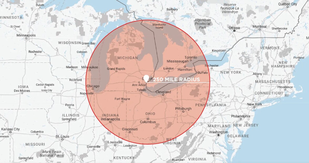 8857 Haggerty Rd, Belleville, MI 48111 6.10 Acres I275 & I94