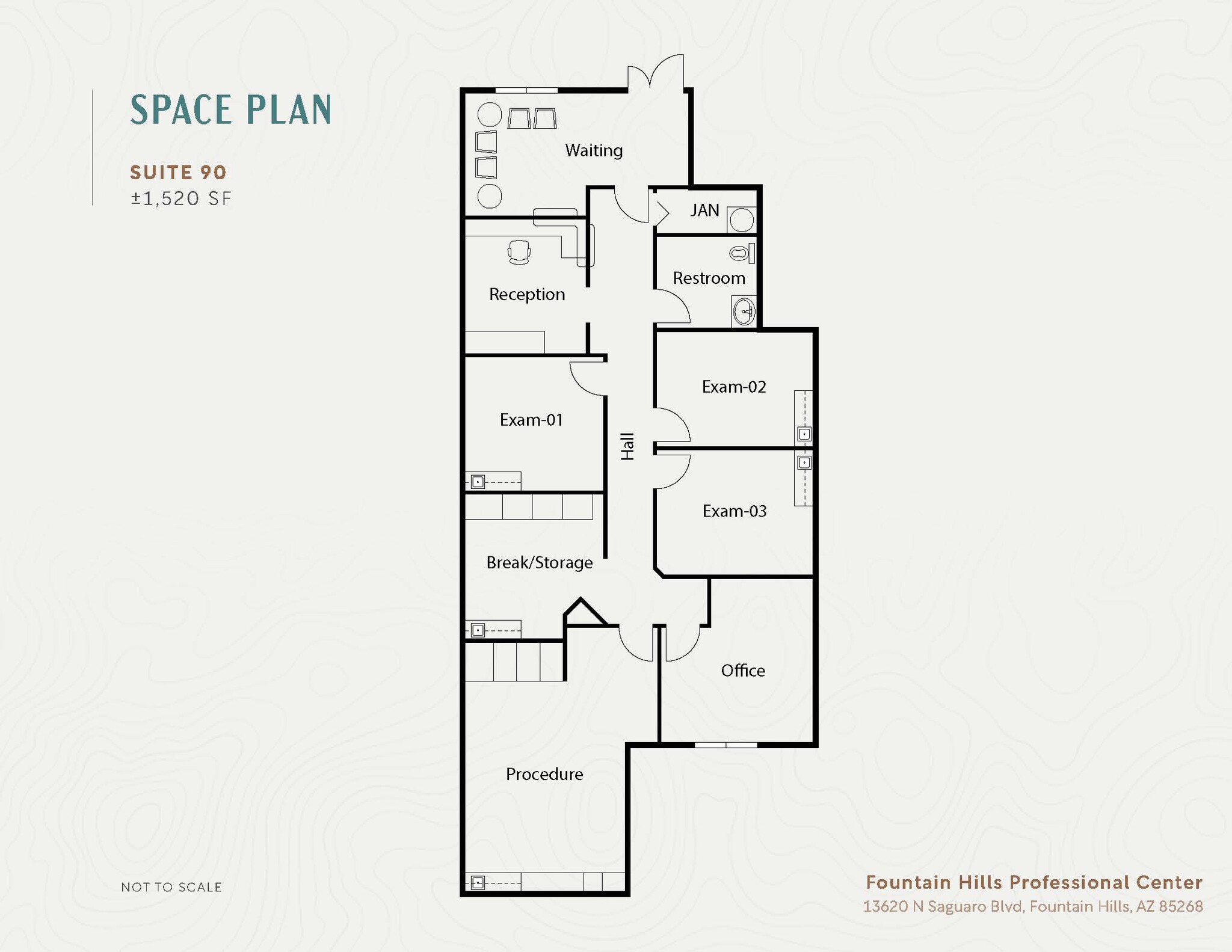 13620 N Saguaro Blvd, Fountain Hills, AZ for lease Floor Plan- Image 1 of 2