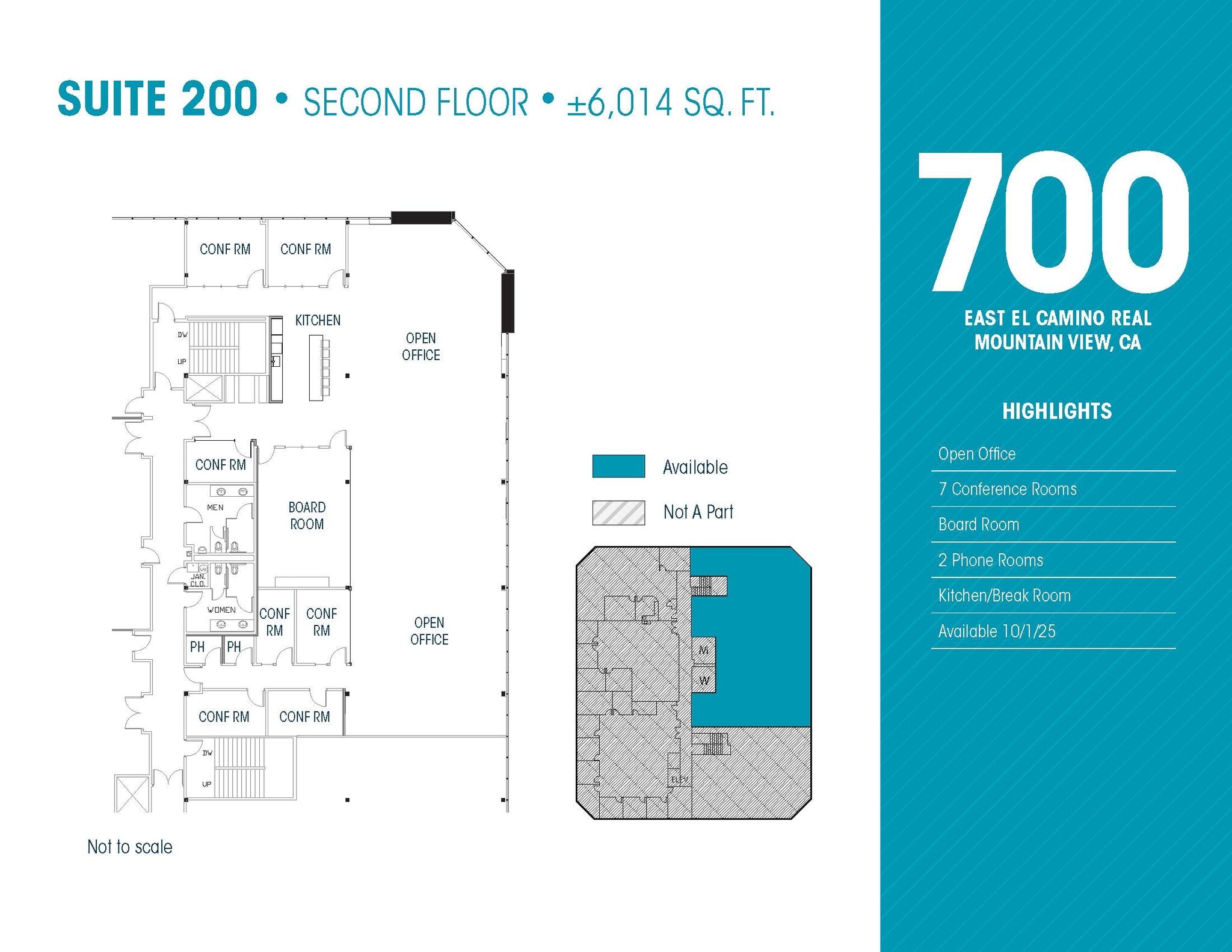 700 E El Camino Real, Mountain View, CA for lease Floor Plan- Image 1 of 1