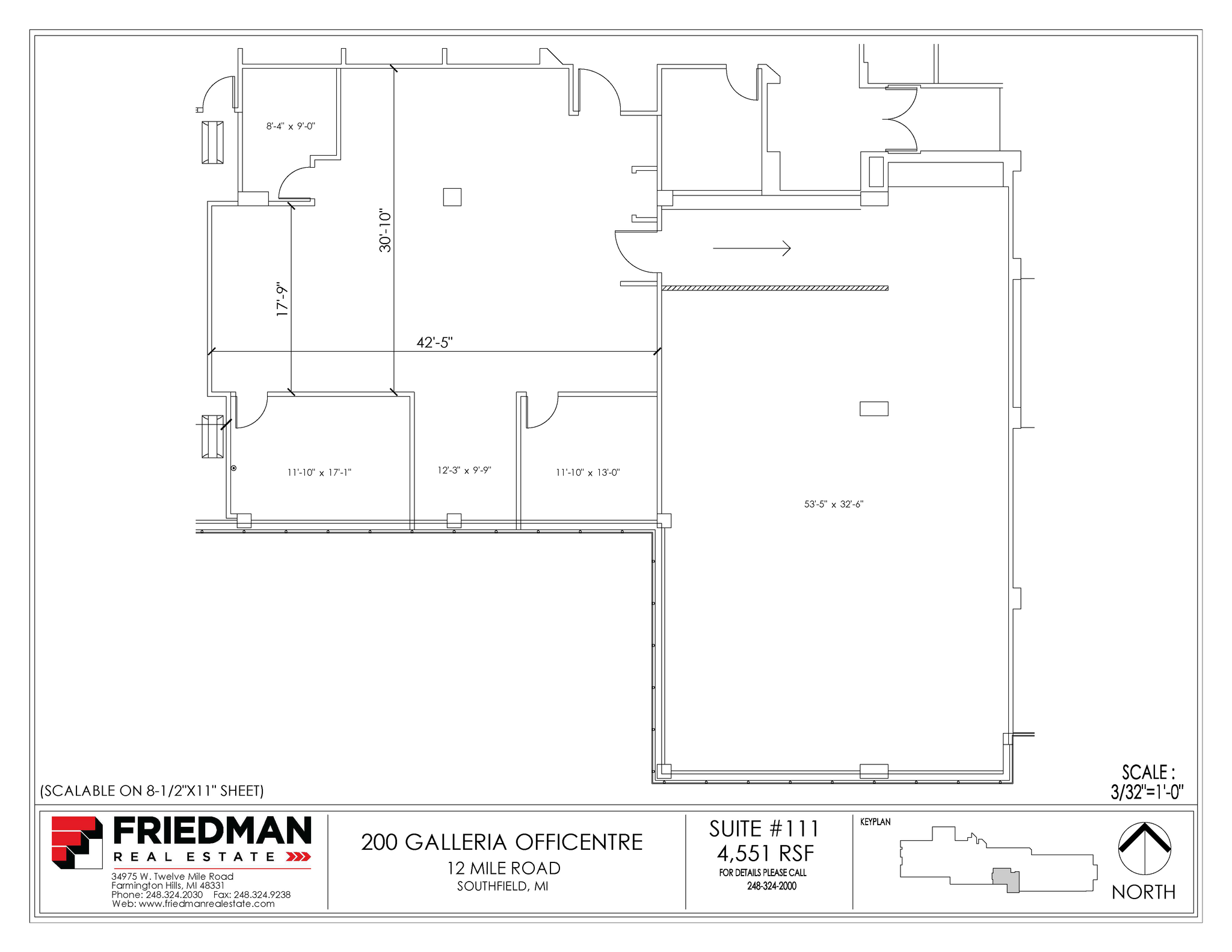 200 Galleria Officentre, Southfield, MI for sale Floor Plan- Image 1 of 2