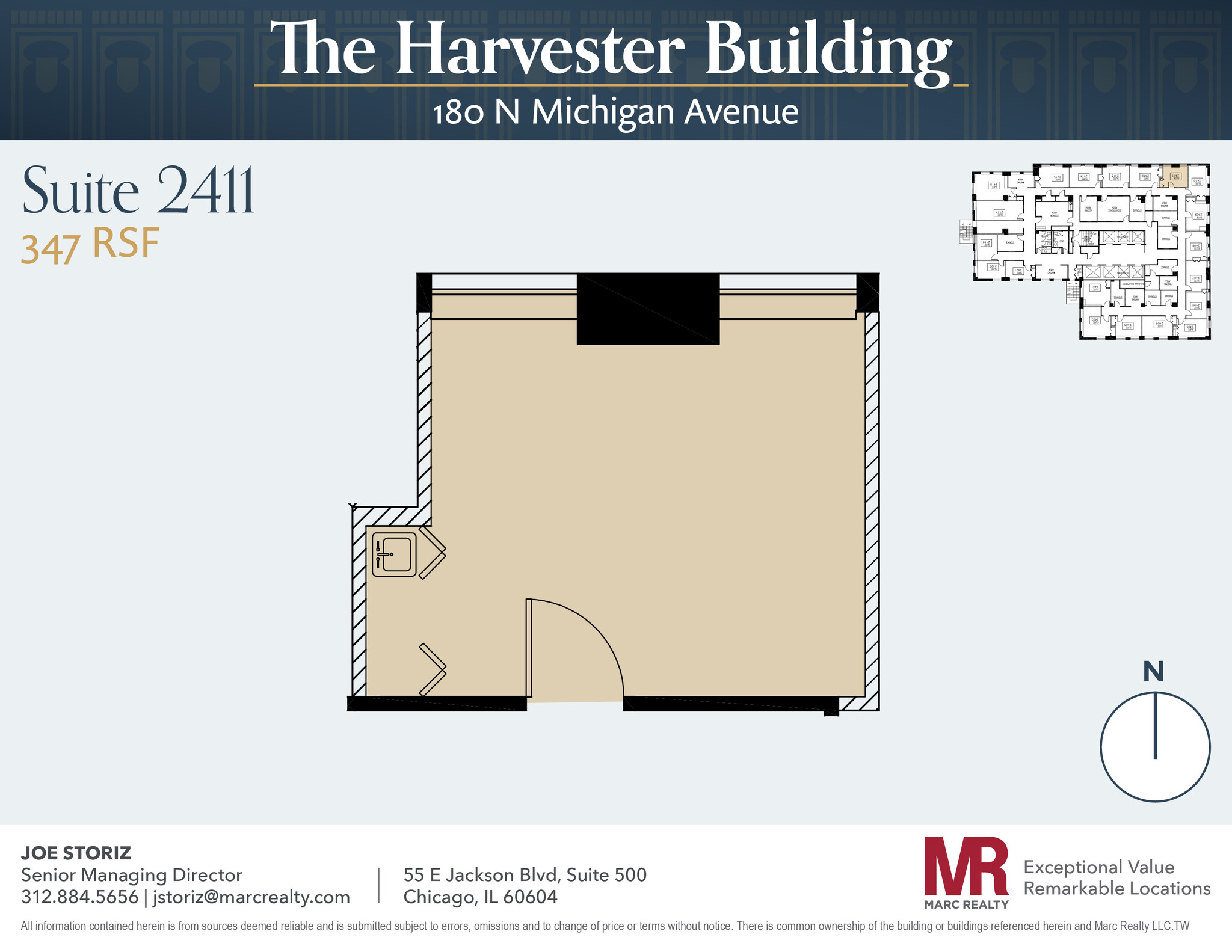 180 N Michigan Ave, Chicago, IL for lease Floor Plan- Image 1 of 4