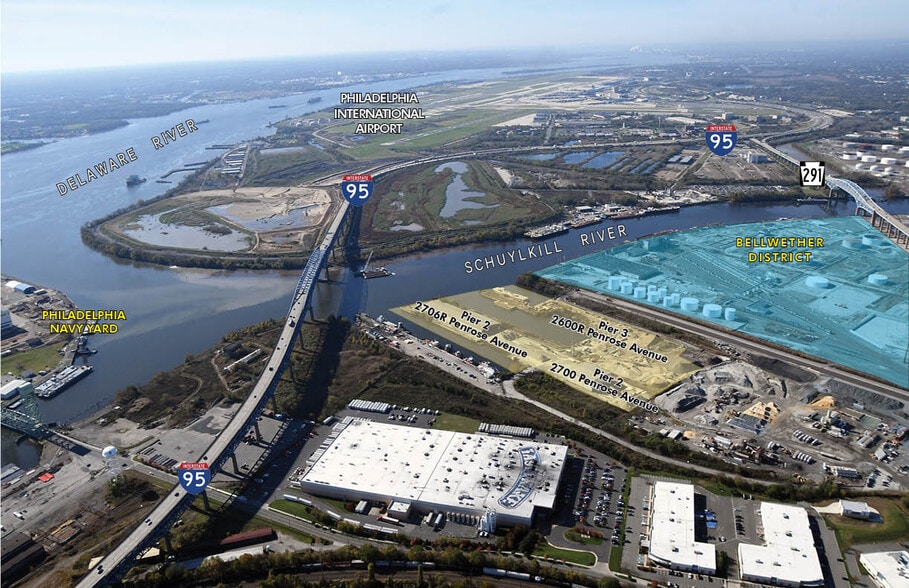 2706R & 2700 Penrose Ave, Philadelphia, PA for sale - Aerial - Image 1 of 2