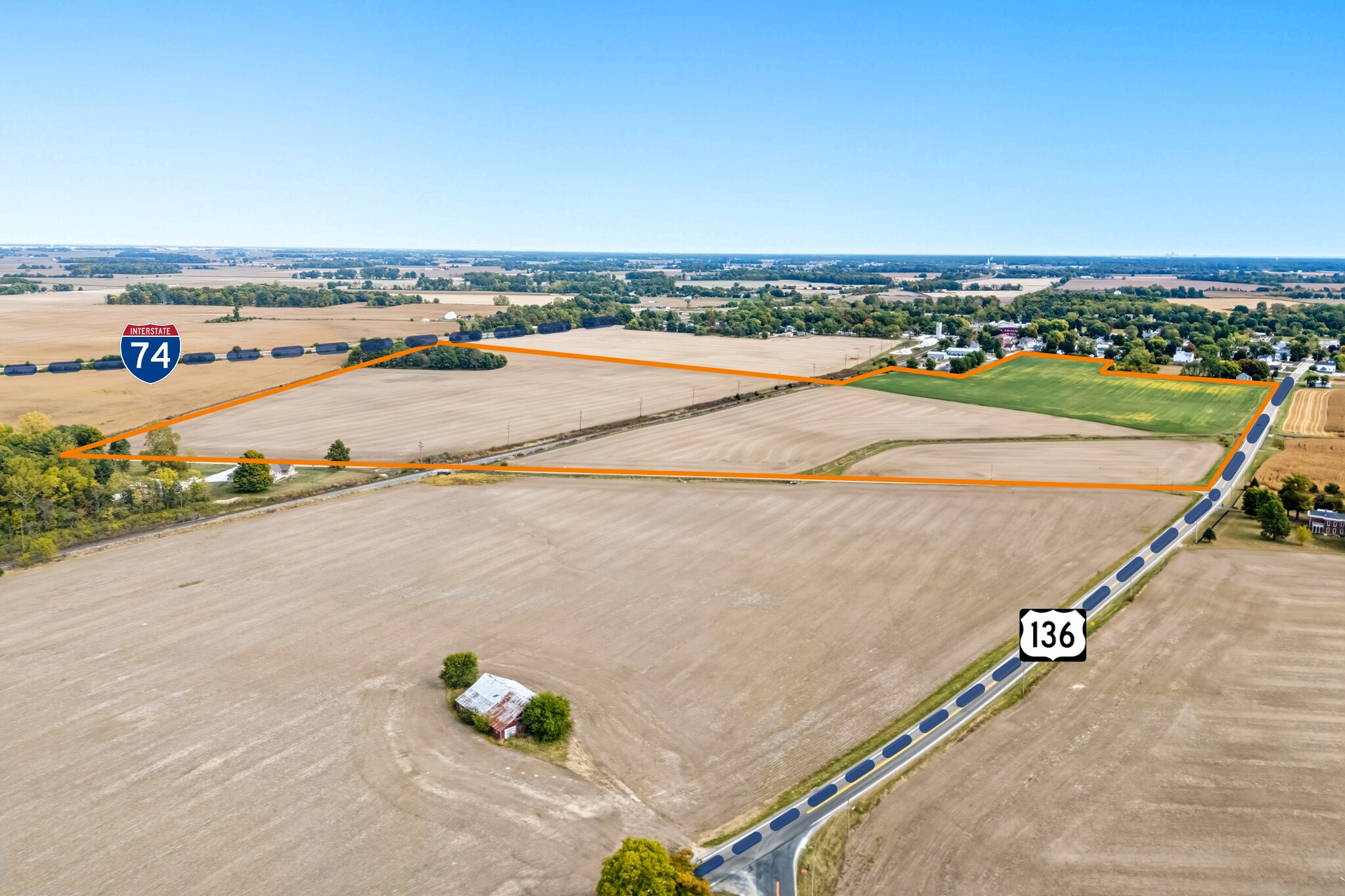 US Highway 136, Lizton, IN for sale Aerial- Image 1 of 5