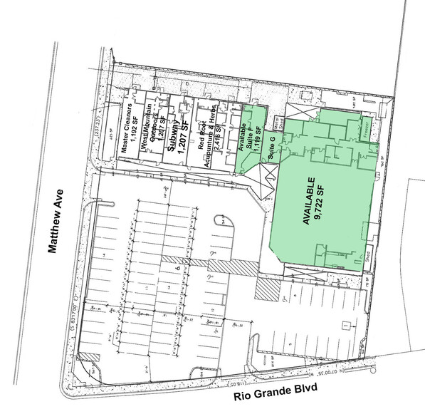 2400 Rio Grande Blvd NW, Albuquerque, NM for lease - Site Plan - Image 2 of 6