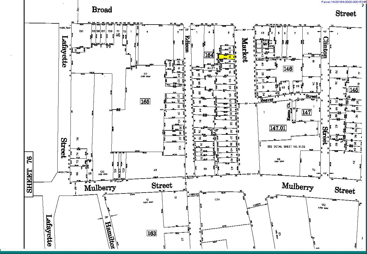 190 Market St, Newark, NJ for sale Plat Map- Image 1 of 1